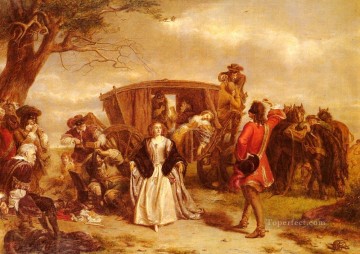  social Oil Painting - Claude Duval Victorian social scene William Powell Frith